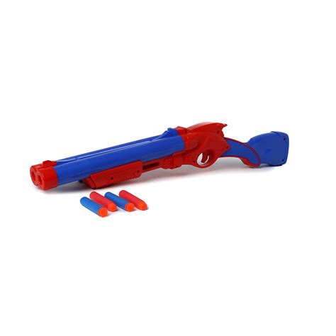 Buy Toyzone Superman Double Barrel Shotgun Foam Blaster Double Barrel Gun Safe And