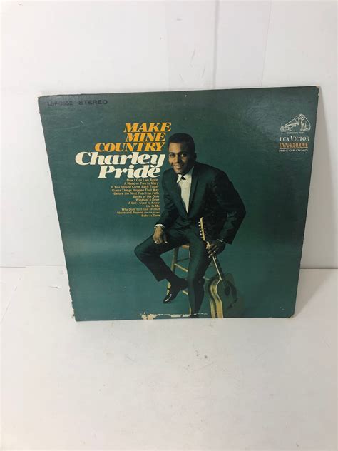 Charley Pride Make Mine Country Lp Vinyl Record Album Etsy