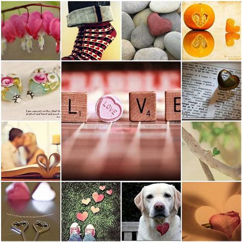Tilt I ♥ Hearts Love Collage Beautiful Collage Mood Board