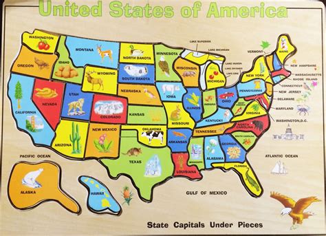 United States Map Printable Puzzle New Us Geography Map States Best