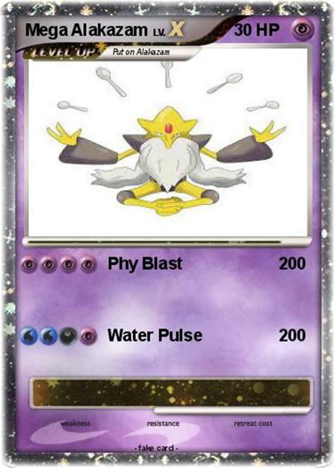 Pokémon Mega Alakazam 3 3 Phy Blast My Pokemon Card