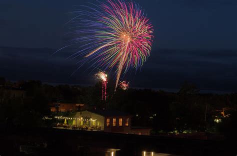 July First Canadas Birthday Party With Celebratory Fireworks In