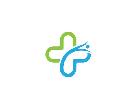 Medical Plus Logo Design With Human Life Symbol Vector Concept