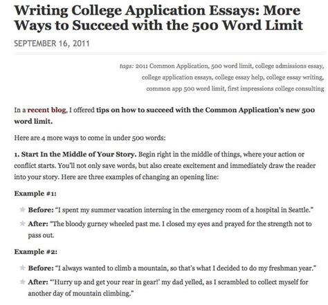 Common App Word Limit Tough To Keep Your Essay Short But It Can Be