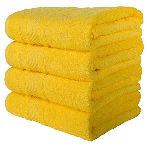 4 Pack Bath Towels Set Premium Quality Luxury Turkish Cotton