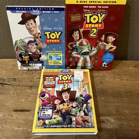 Lot 3 Toy Story 1 2 3 Blu Ray Dvd Special Edition 1999 Picclick