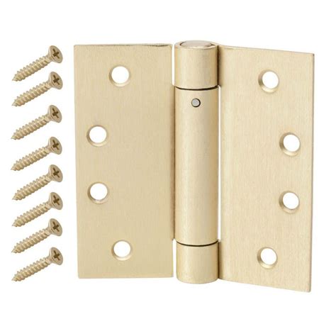 See actions taken by the people who manage and post content. Everbilt 4 in. Satin Brass Adjustable Spring Door Hinge ...