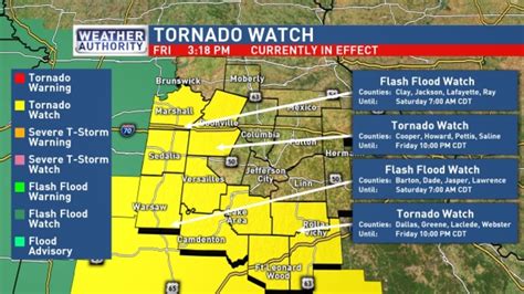 Tornado Watch Issued For Much Of Mid Missouri Krcg