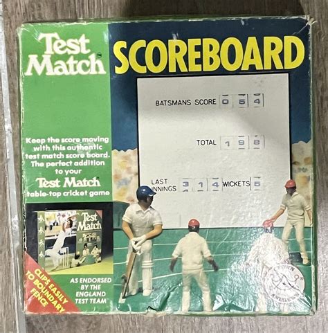 Rare Vintage 1977 Peter Pan Playthings Ltd Test Match Cricket Board