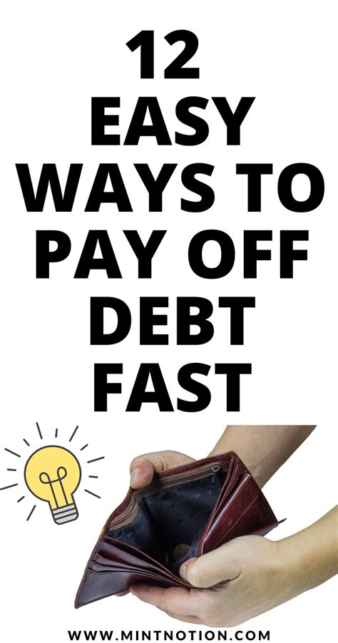 12 Easy Ways To Pay Off Debt Fast Debt Payoff Debt Repayment Debt