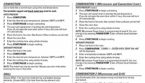 GE CONVECTION OVEN COOKING MANUAL Pdf Download | ManualsLib