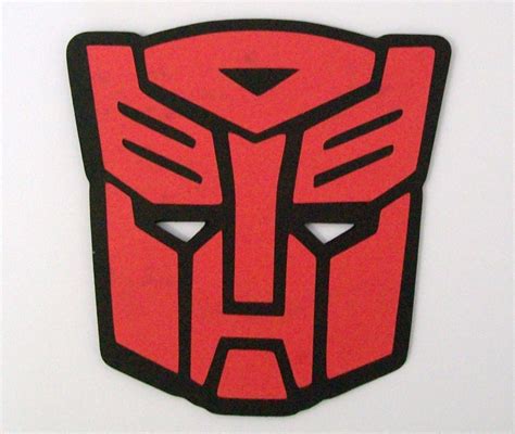 Red Transformer Face Logo Logodix