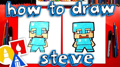 How To Draw Minecraft Steve With Diamond Armor Youtube