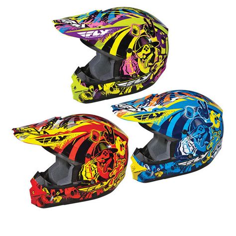 Fly Racing Youth Kinetic Graphiti Motocross Helmet Ladies Helmets