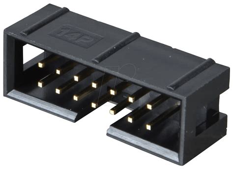 Wsl 14g Box Connector 14 Pin Straight At Reichelt Elektronik