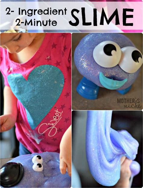 How To Make Your Own Slime In 2 Minutes Glitter Slime Glitter Slime Recipe Slime Craft