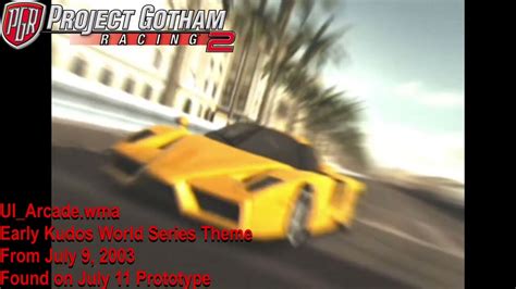 Beta Project Gotham Racing 2 Kudos World Seriesarcade Mode Theme Youtube