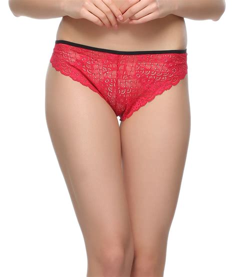 Buy Clovia Red Lace Panties Online At Best Prices In India Snapdeal