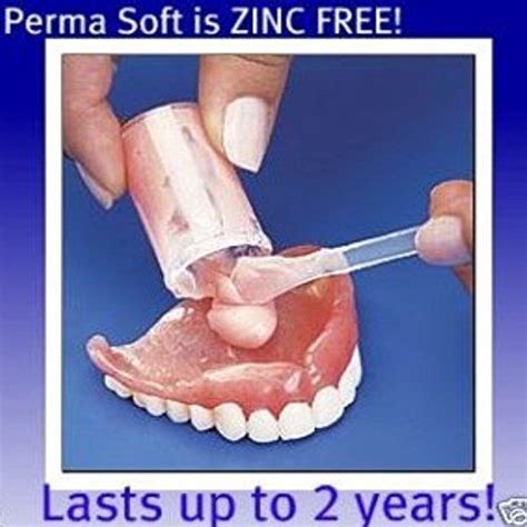 Perma Soft Denture Reliner Kit Reline 2 Denture Plates Denture