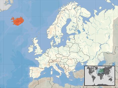 Islandia Mapa Mapy Islandii Travelin