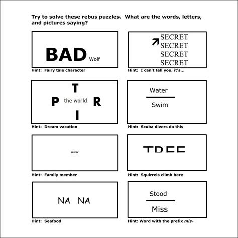Brain Teasers Worksheets With Answers Wert Sheet