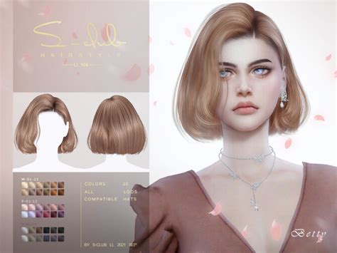 Short Bob Cut Hair Betty By S Club At Tsr Sims 4 Updates