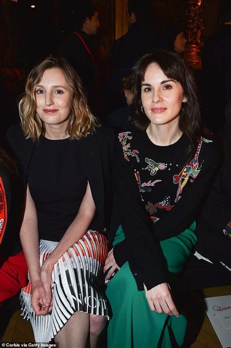 Downton Abbey Co Stars Michelle Dockery And Laura Carmichael Reunite At