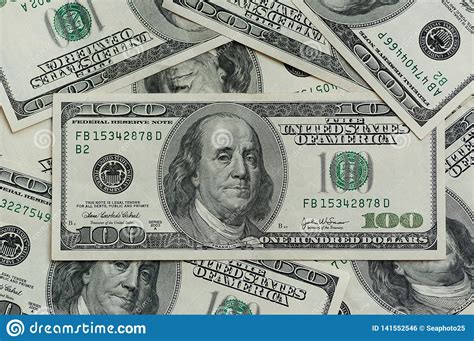 Made with a real, brand new. Hundred Dollar Bills. Macro Photography Of Banknotes. The Motion Camera Slider Stock Photo ...