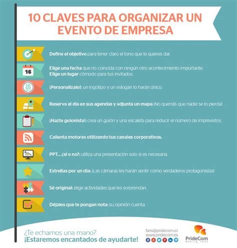 O Claves Para Organizar Un Evento De Empresa Infograf A