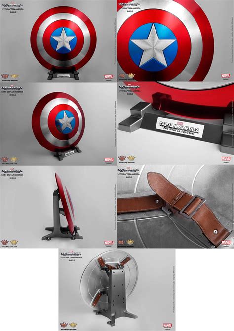 Captain America The Winter Soldier 1 1 Scale Shield Replica Classic Shield With Display Stand