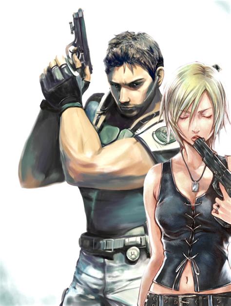 Chris Redfield And Aya Brea By Jack Sparrow On Deviantart