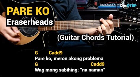 Pare Ko Eraserheads 1993 Easy Guitar Chords Tutorial With Lyrics