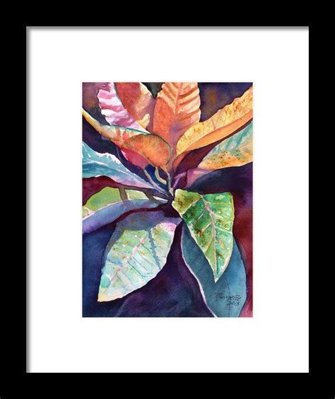 Colorful Tropical Leaves 3 Framed Print By Marionette Taboniar Island