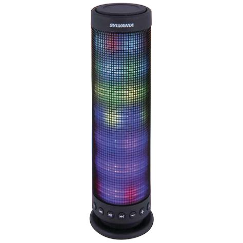Sylvania Sp618 Black Light Up Neon Bluetooth Speaker
