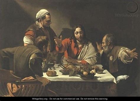 The Supper At Emmaus After Michelangelo Merisi Da