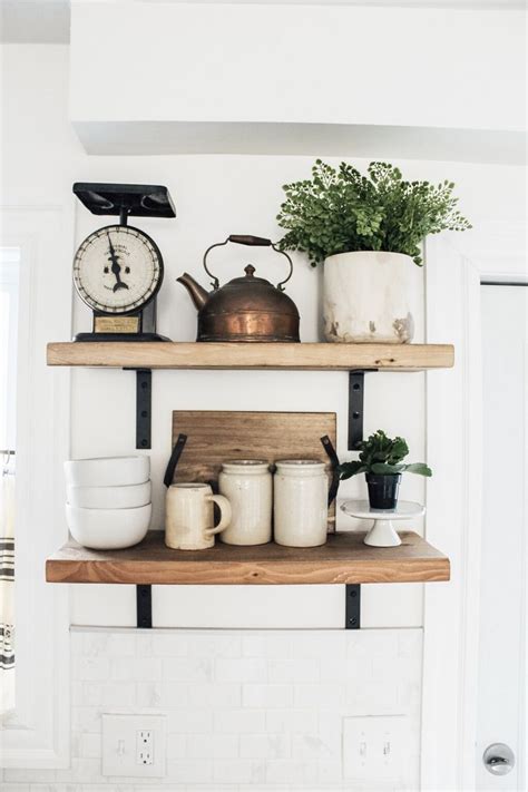 How To Style Open Shelving In Six Easy Steps Open Kitchen Shelves