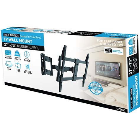 Crest Large Full Motion Tv Wall Mount With Superior Control