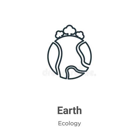Simple Eco Green Earth Icon Outline Stock Illustrations 1547 Simple