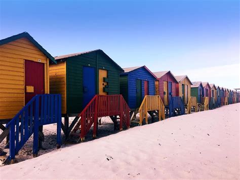 Surf Shacks By The Sea Muizenberg Beach Cape Town South Africa Surf