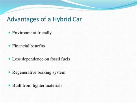 Electric And Hybrid Vehicles