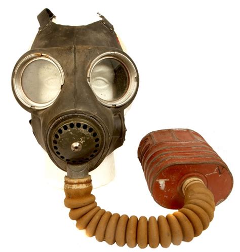British Ww2 Op Cauldron Respirator Extremely Rare Type Gas Mask Town