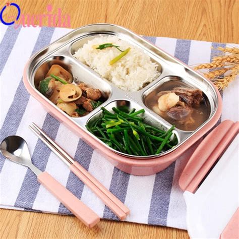 304 Stainless Steel Japanese Lunch Box With Compartments Microwave