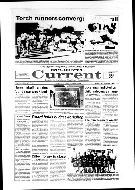 Frio-Nueces Current (Pearsall, Tex.), Vol. 99, No. 25, Ed. 1 Thursday