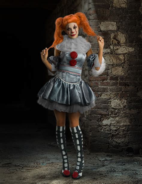 burlesque clown pennywise it clown cosplay costume outfits teen adults men s cosplay halloween