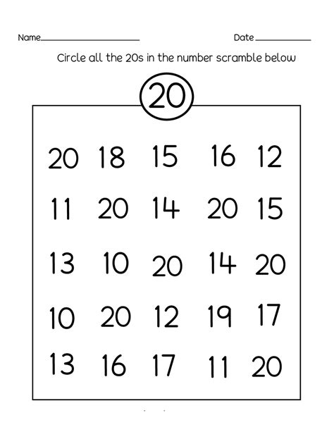 Number 18 Worksheets For Preschool Worksheet24