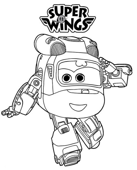 Dizzy Super Wings 2 Coloring Page Free Printable Coloring Pages For Kids