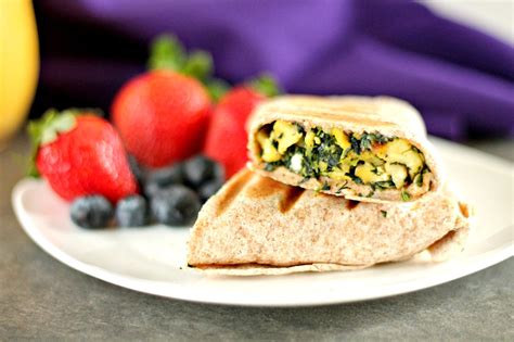Chocolate And Chillies Spinach Egg And Feta Breakfast Wrap