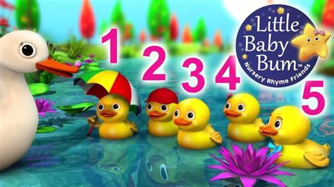 Five Little Ducks Nursery Rhymes From Littlebabybum Abcs And