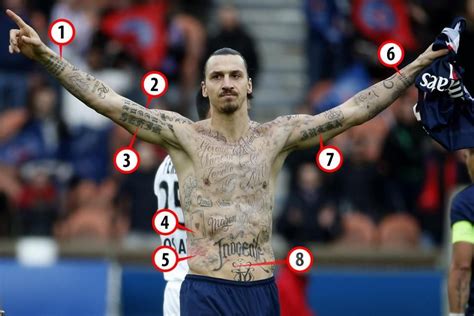 Ibrahimović is 192 cm tall and. Zlatan Ibrahimovic's incredible tattoos and what they ...
