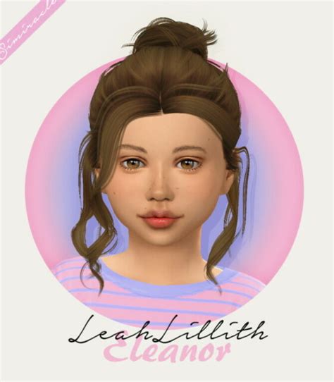 Leahlillith Eleanor Hair Kids Version At Simiracle Lana Cc Finds
